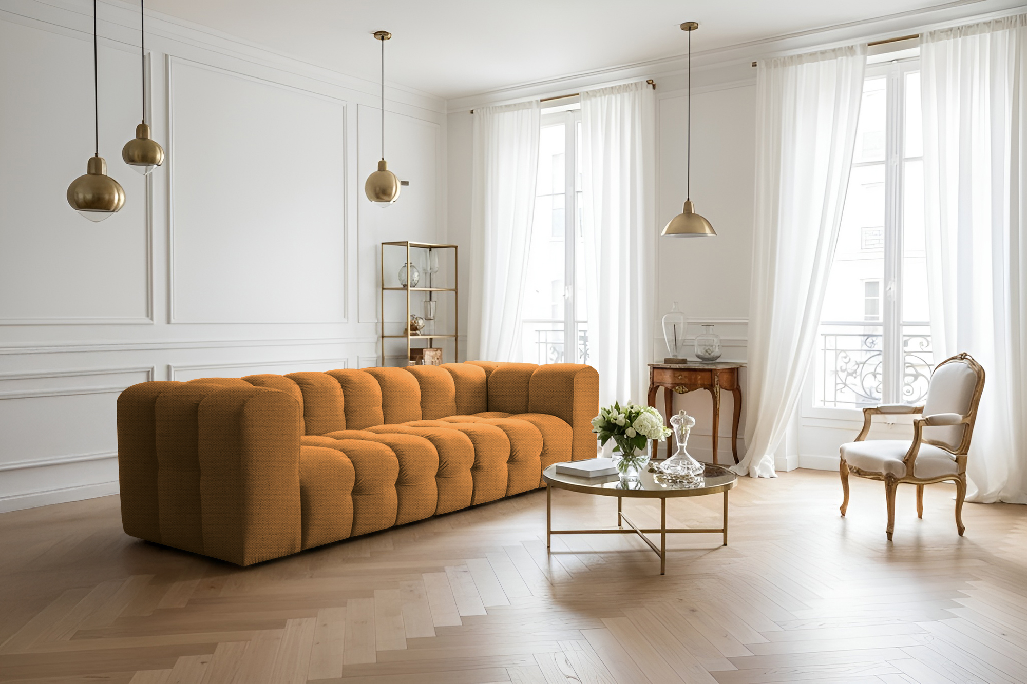 Baloo 4-Sitzer Sofa Orange Moly 51